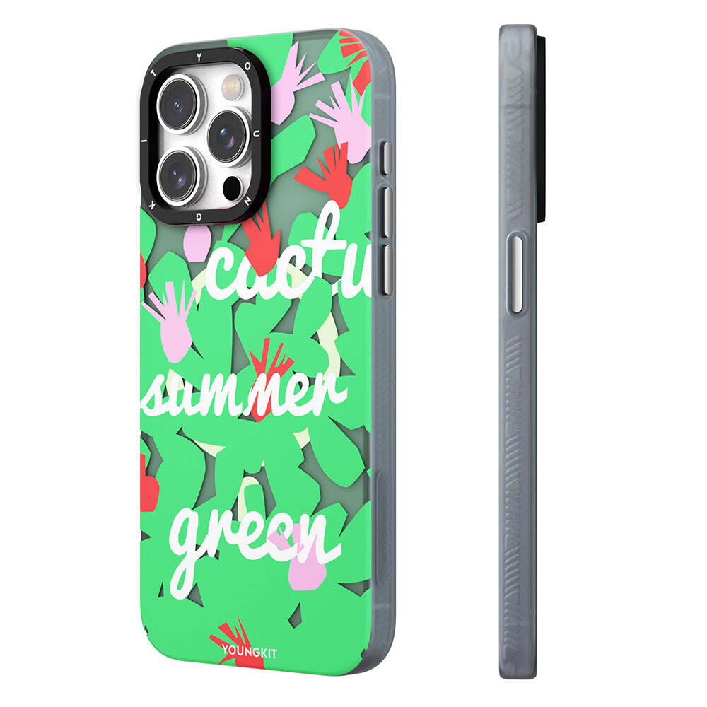 Youngkit Fruity Flavour Serisi iPhone 15 Pro Max Magsafe Şarj Özellikli Yaz Meyvesi Desenli Telefon Kılıfı - 6