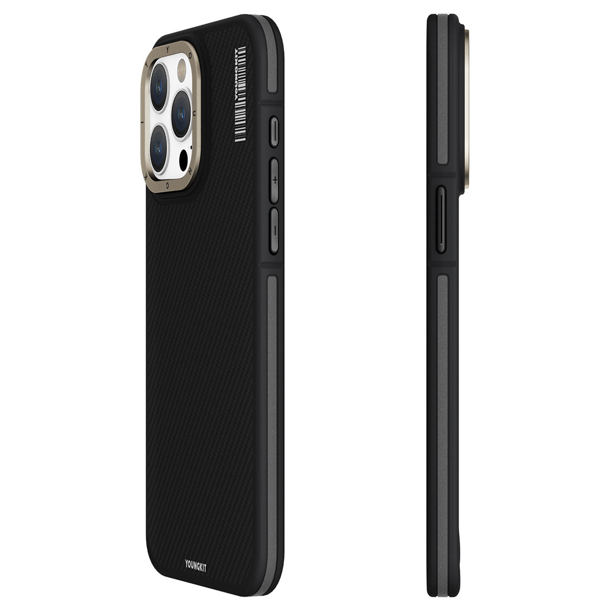 YoungKit 600D Kevlar iPhone 15 Pro Max Magsafe Şarj Özellikli Telefon Kılıfı - 4