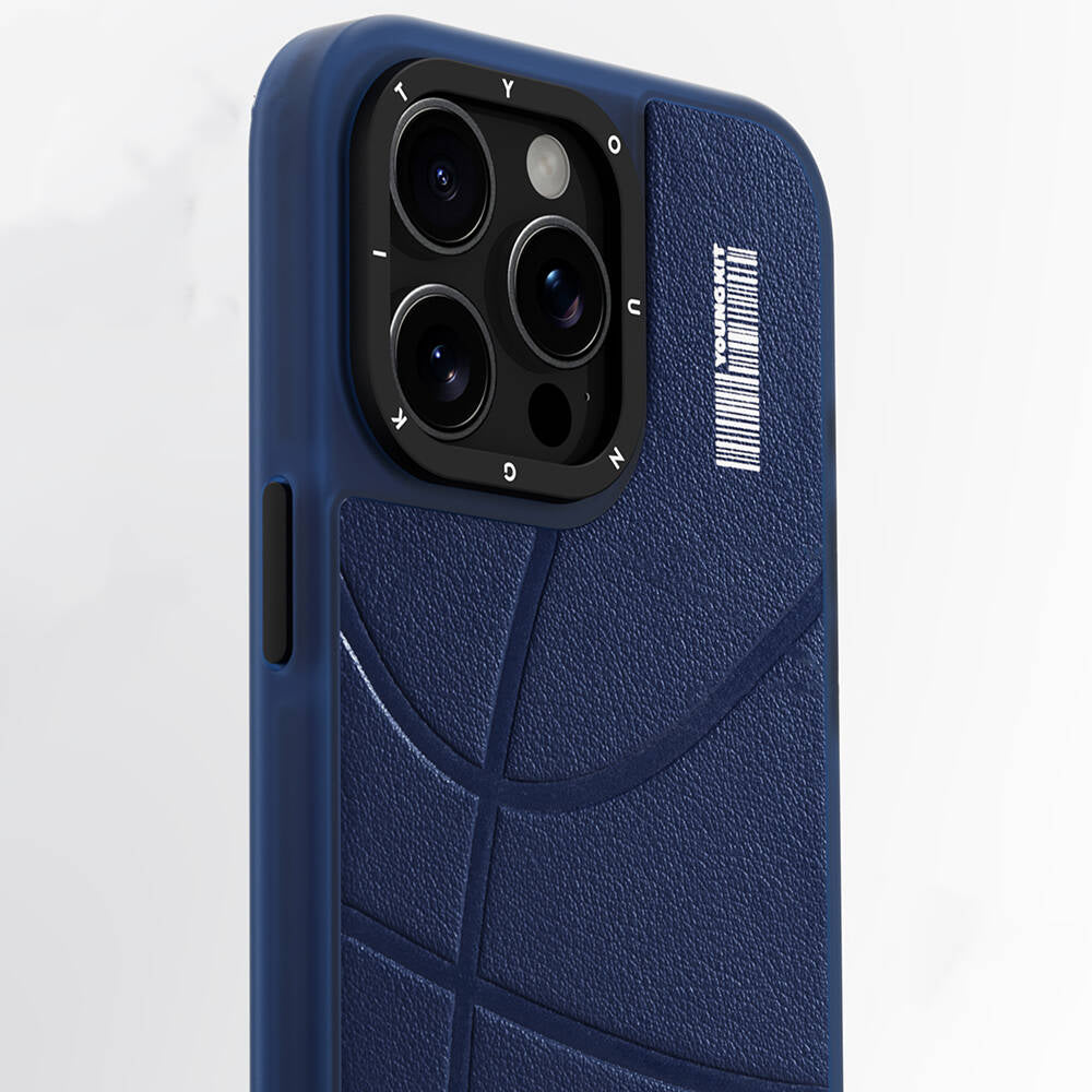 Youngkit Backboard Serisi Leather iPhone 15 Pro Max Magsafe Şarj Özellikli Telefon Kılıfı - 12