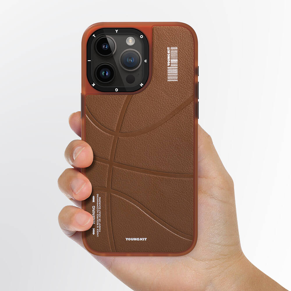 Youngkit Backboard Serisi Leather iPhone 15 Pro Max Magsafe Şarj Özellikli Telefon Kılıfı - 7