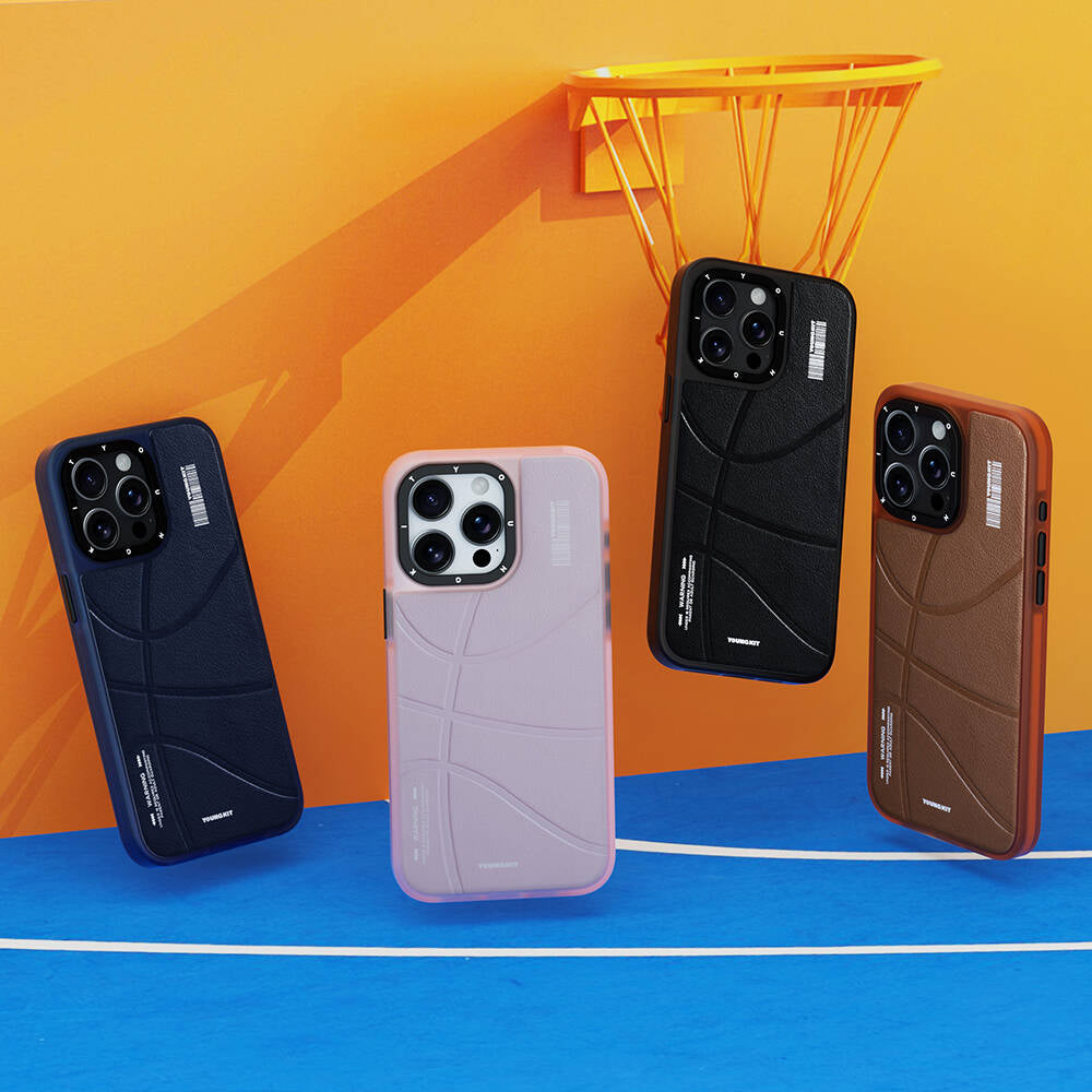 Youngkit Backboard Serisi Leather iPhone 15 Pro Max Magsafe Şarj Özellikli Telefon Kılıfı - 18