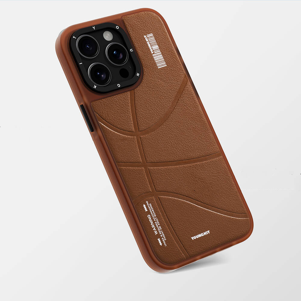 Youngkit Backboard Serisi Leather iPhone 15 Pro Max Magsafe Şarj Özellikli Telefon Kılıfı - 9