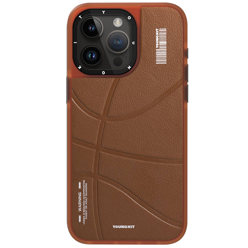 Youngkit Backboard Serisi Leather iPhone 15 Pro Max Magsafe Şarj Özellikli Telefon Kılıfı - 6