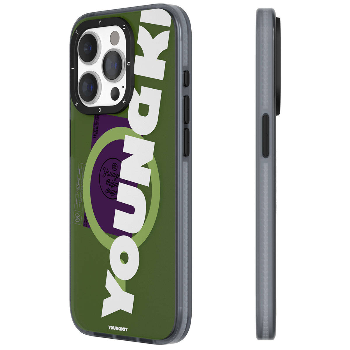 Youngkit Binfen Serisi Yazı Temalı iPhone 15 Pro Max Magsafe Şarj Özellikli Telefon Kılıfı - 7