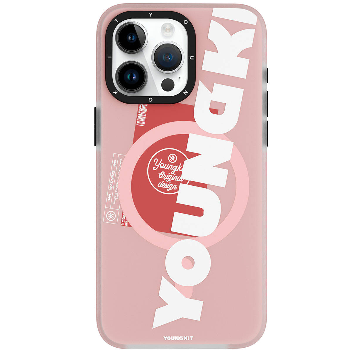 Youngkit Binfen Serisi Yazı Temalı iPhone 15 Pro Max Magsafe Şarj Özellikli Telefon Kılıfı - 9