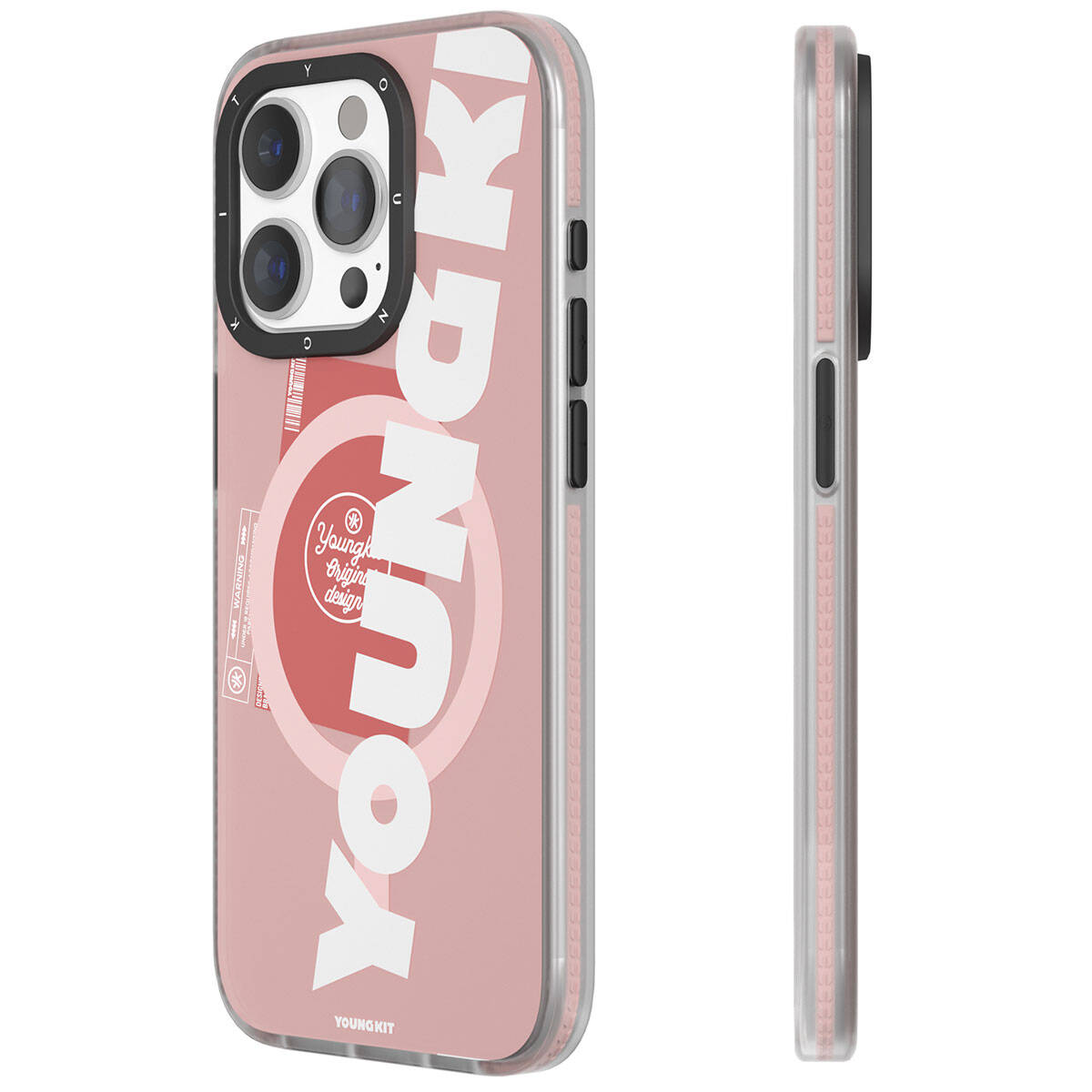 Youngkit Binfen Serisi Yazı Temalı iPhone 15 Pro Max Magsafe Şarj Özellikli Telefon Kılıfı - 8