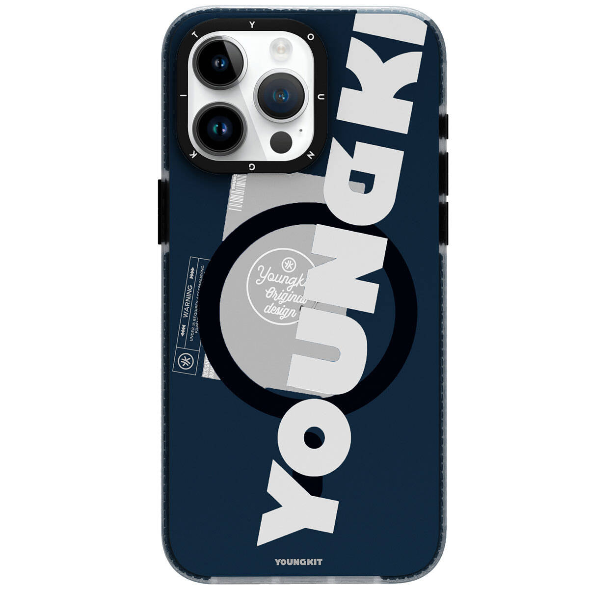Youngkit Binfen Serisi Yazı Temalı iPhone 15 Pro Max Magsafe Şarj Özellikli Telefon Kılıfı - 10