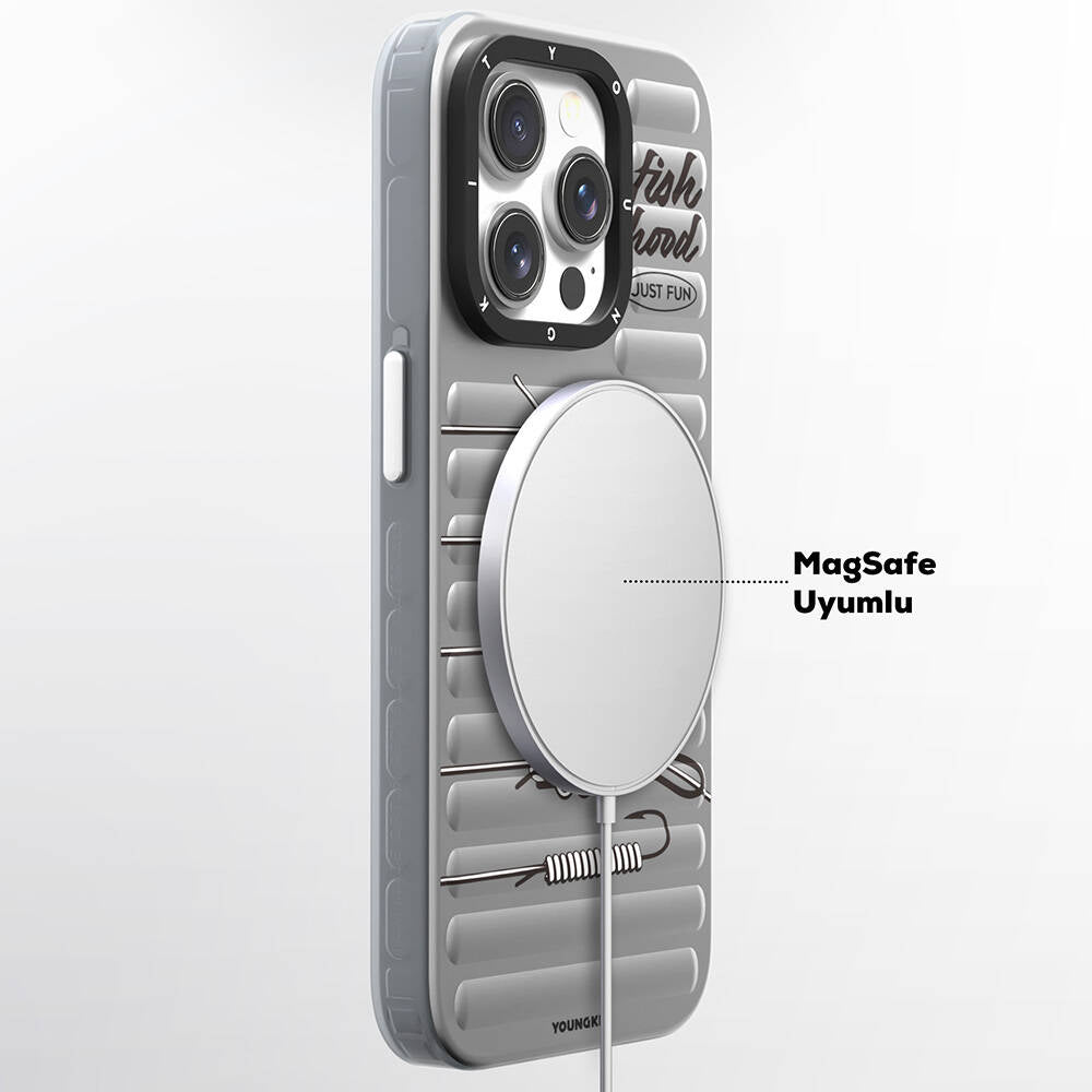 Youngkit Fishing Serisi iPhone 15 Pro Max Magsafe Şarj Özellikli Telefon Kılıfı - 6