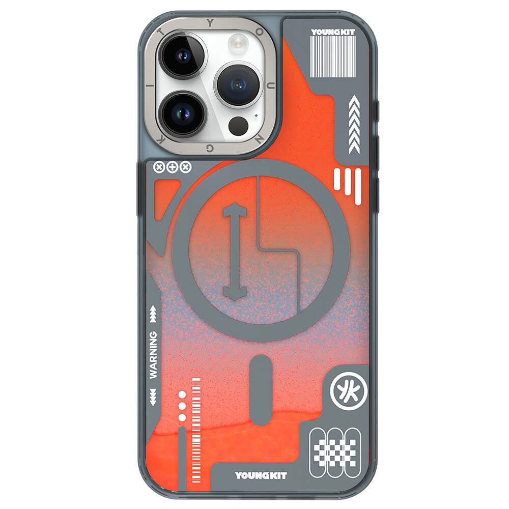 YoungKit Galaxy Serisi iPhone 15 Pro Max Kılıf Magsafe Şarj Özellikli Telefon Kılıfı - 3