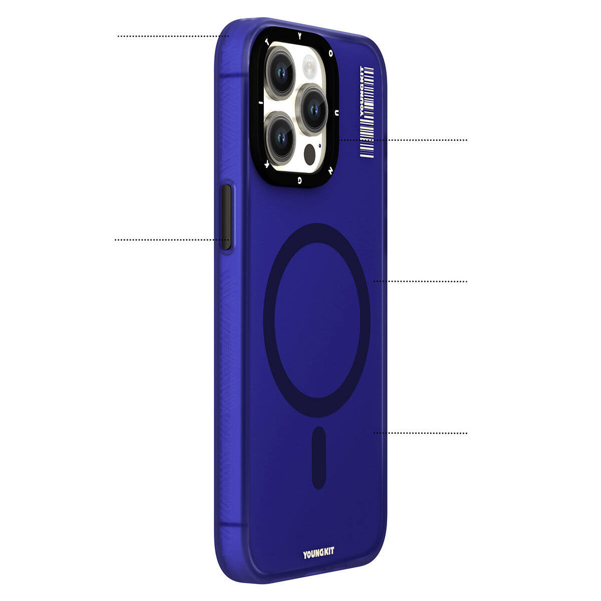 Youngkit Hidden Sand Serisi iPhone 15 Pro Max Magsafe Şarj Özellikli Telefon Kılıfı - 7