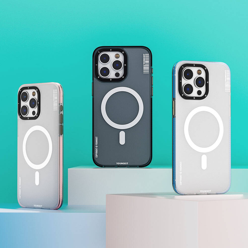 Youngkit Jiansha Serisi iPhone 15 Pro Max Magsafe Şarj Özellikli Telefon Kılıfı - 7