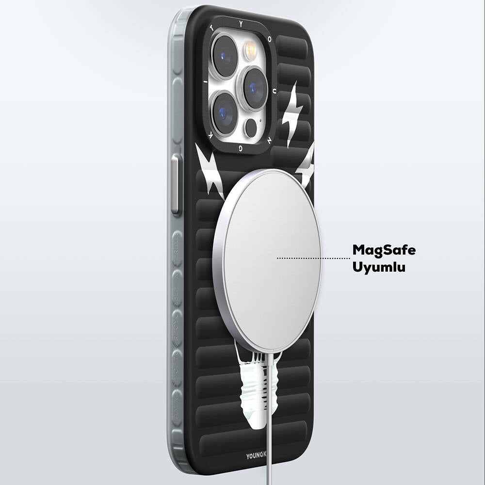 Youngkit Open Mind Serisi iPhone 15 Pro Max Magsafe Şarj Özellikli Telefon Kılıfı - 7