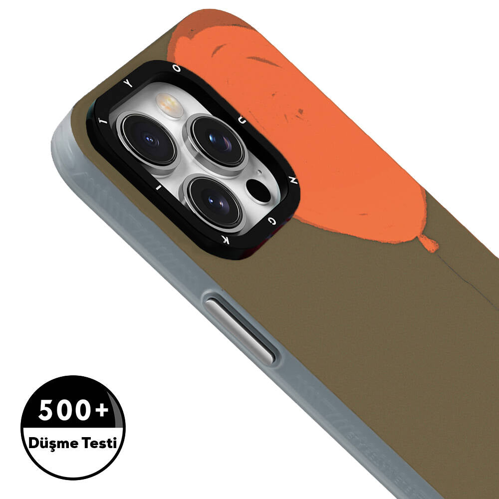 Youngkit Orange Serisi Flying Balloon iPhone 15 Pro Max Magsafe Şarj Özellikli Telefon Kılıfı - 4