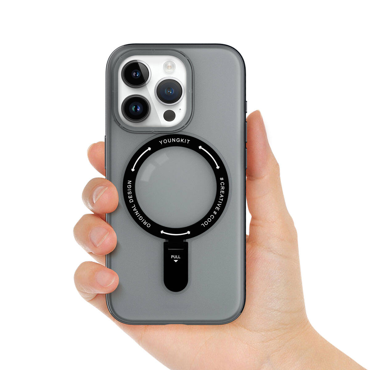 Youngkit Rock Serisi iPhone 15 Pro Max Magsafe Şarj Özellikli Telefon Kılıfı - 6