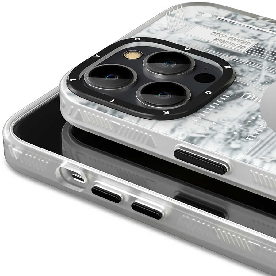 YoungKit Technology Serisi iPhone 15 Pro Max Magsafe Şarj Özellikli Telefon Kılıfı - 5
