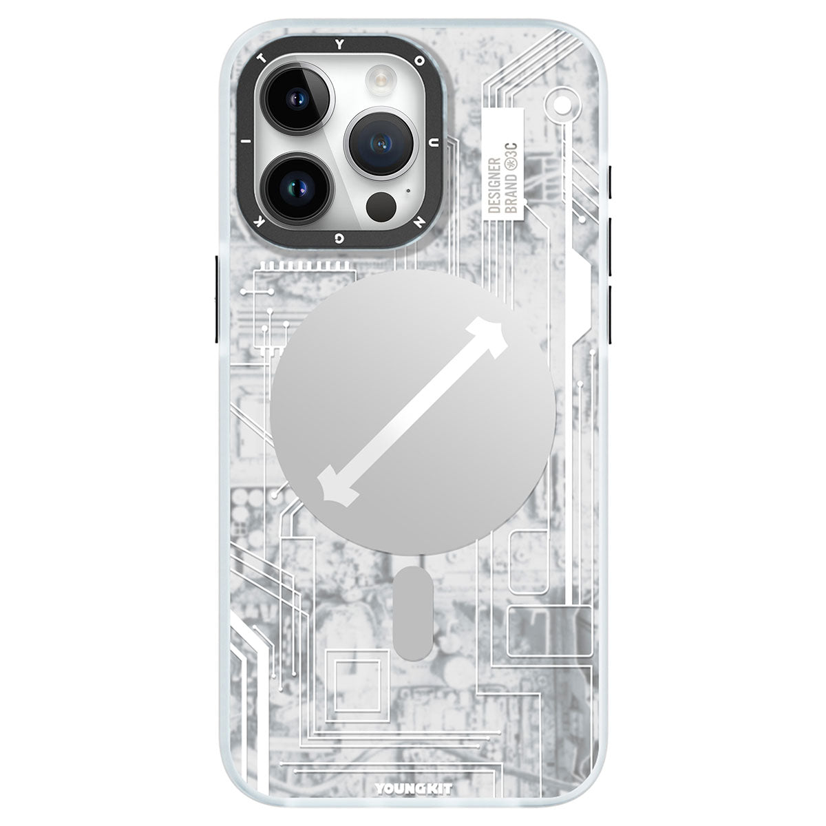 YoungKit Technology Serisi iPhone 15 Pro Max Magsafe Şarj Özellikli Telefon Kılıfı - 2