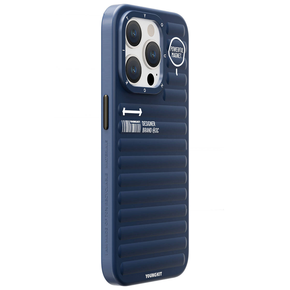 YoungKit Original Serisi iPhone 15 Pro Max Mat Renkli Tasarım Telefon Kılıfı - 8