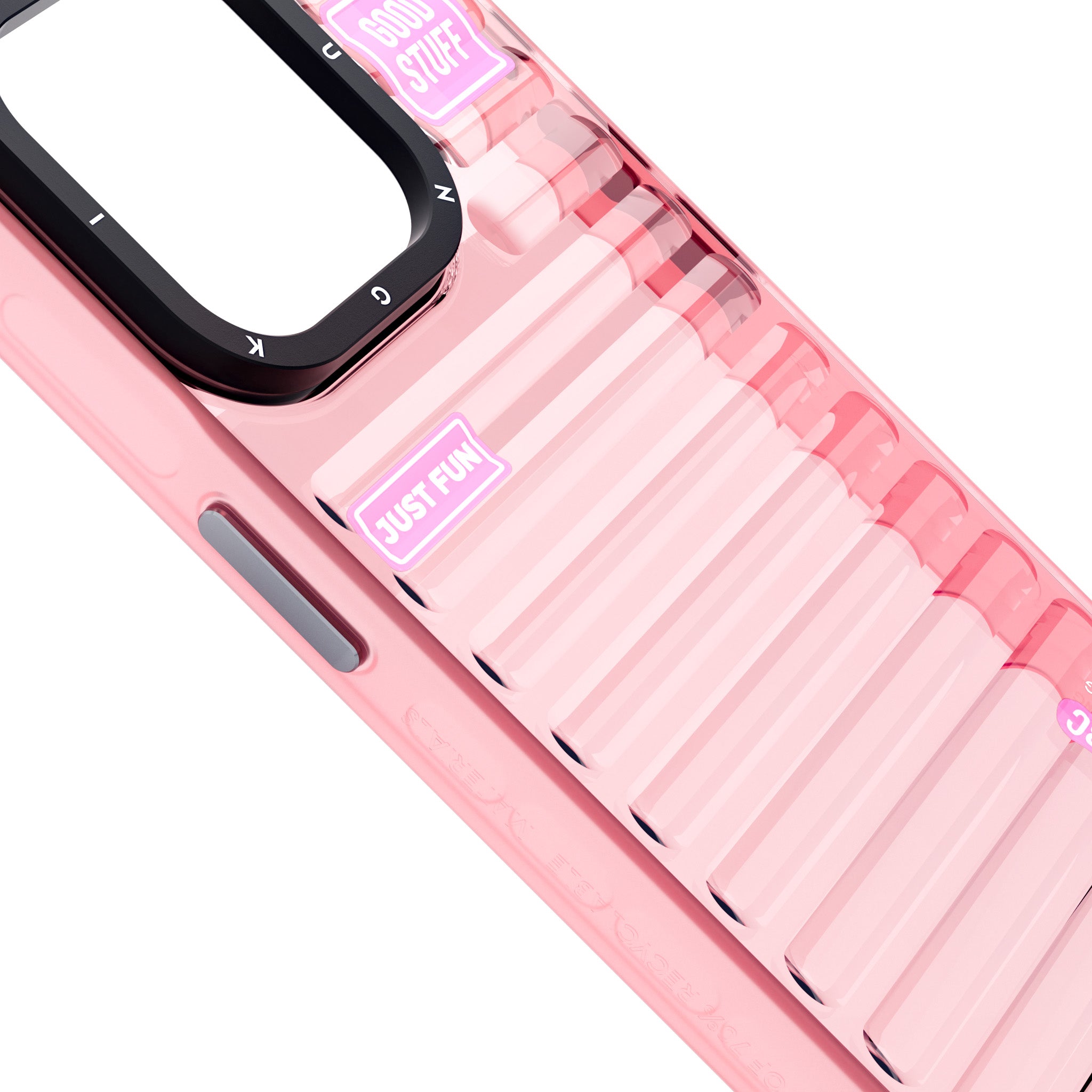 YoungKit Fluorite Serisi iPhone 15 Pro Max Şeffaf Renkli Tasarım Telefon Kılıfı - 6