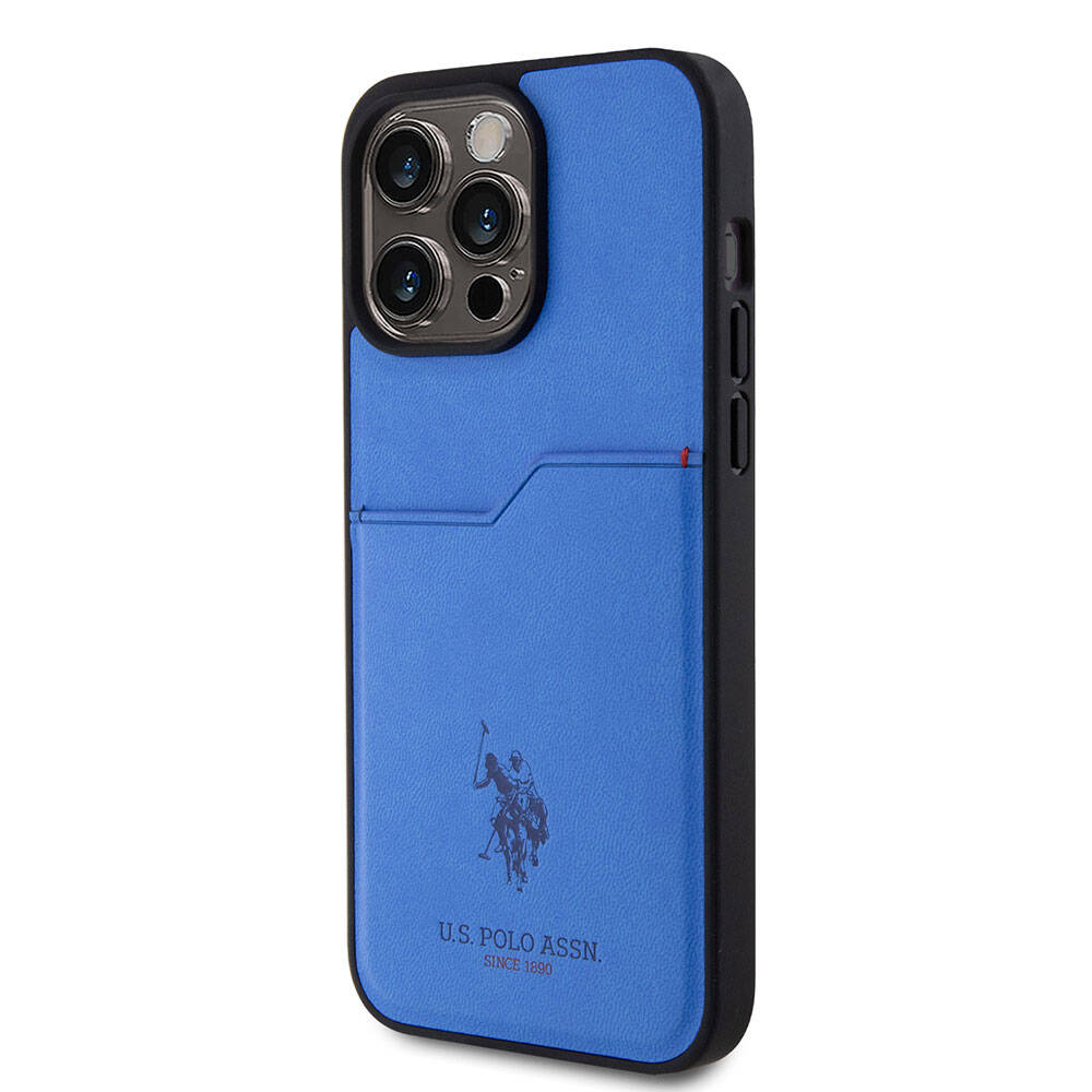 U.S. Polo Assn. iPhone 15 Pro Max Orjinal Lisanslı Baskı Logolu PU Kartlıklı Telefon Kılıfı - 18