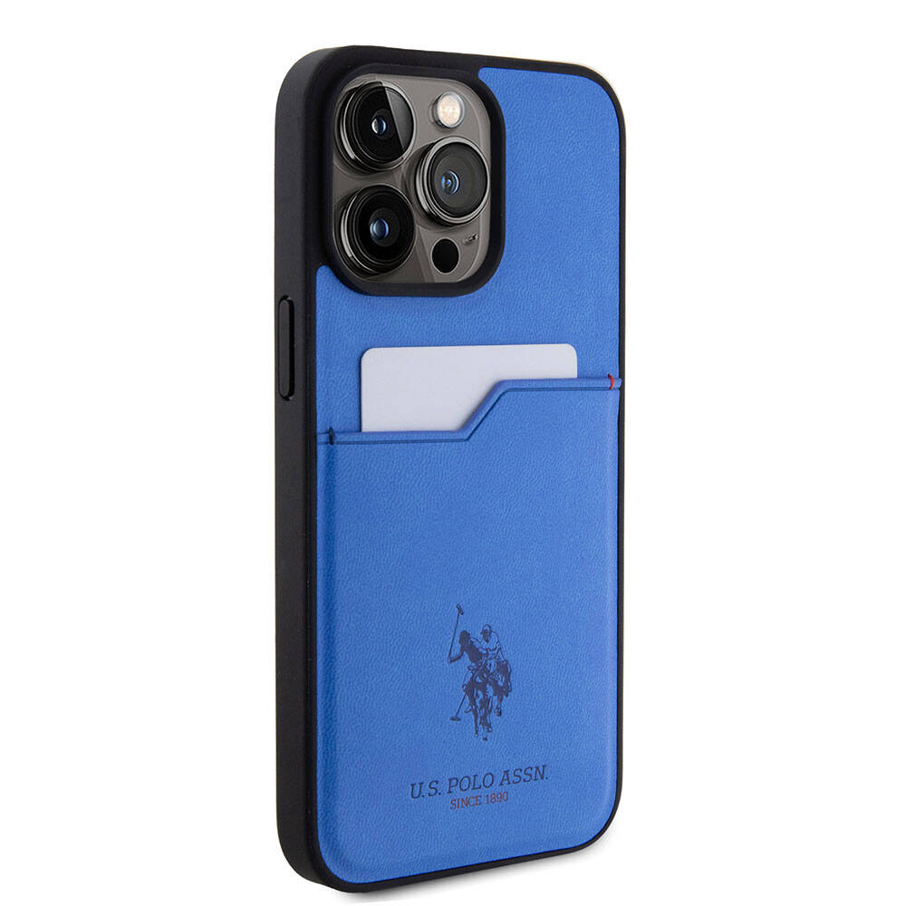 U.S. Polo Assn. iPhone 15 Pro Max Orjinal Lisanslı Baskı Logolu PU Kartlıklı Telefon Kılıfı - 20