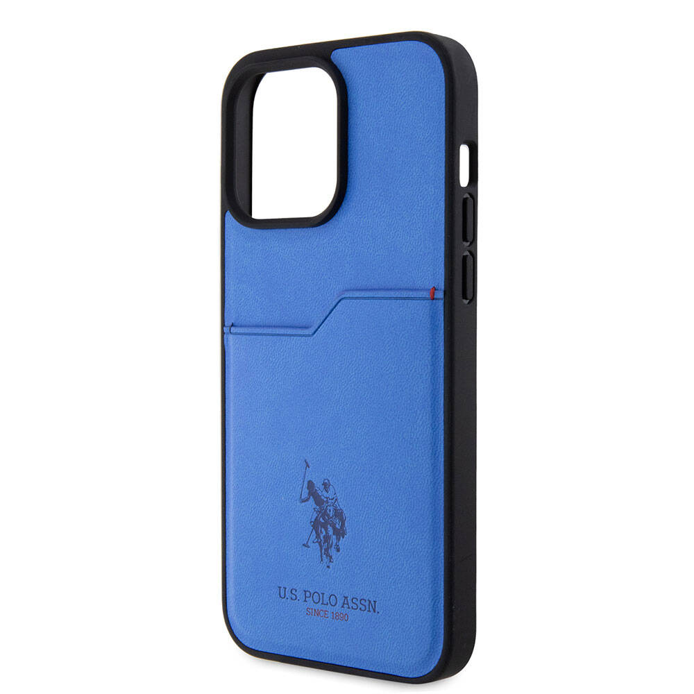 U.S. Polo Assn. iPhone 15 Pro Max Orjinal Lisanslı Baskı Logolu PU Kartlıklı Telefon Kılıfı - 22