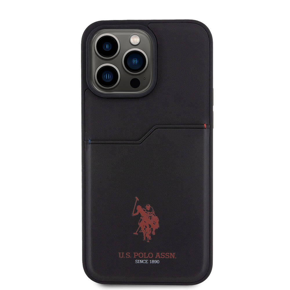 U.S. Polo Assn. iPhone 15 Pro Max Orjinal Lisanslı Baskı Logolu PU Kartlıklı Telefon Kılıfı - 26