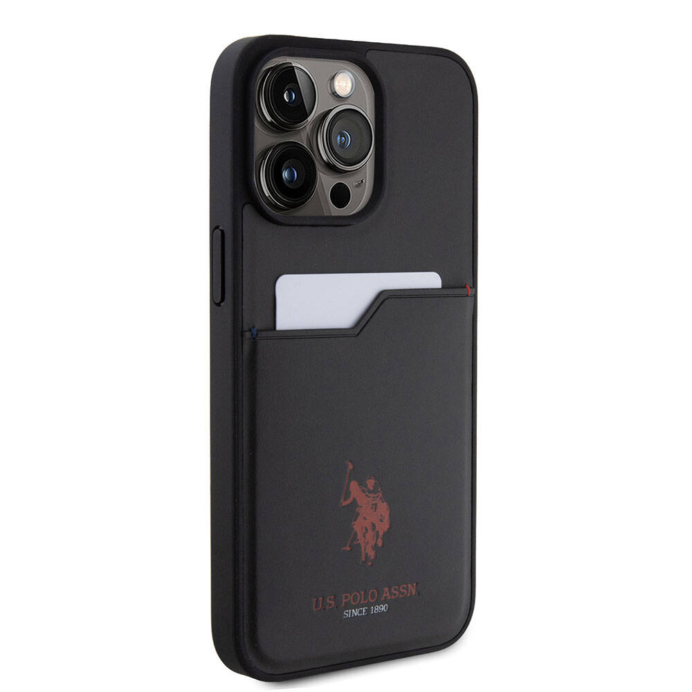 U.S. Polo Assn. iPhone 15 Pro Max Orjinal Lisanslı Baskı Logolu PU Kartlıklı Telefon Kılıfı - 27