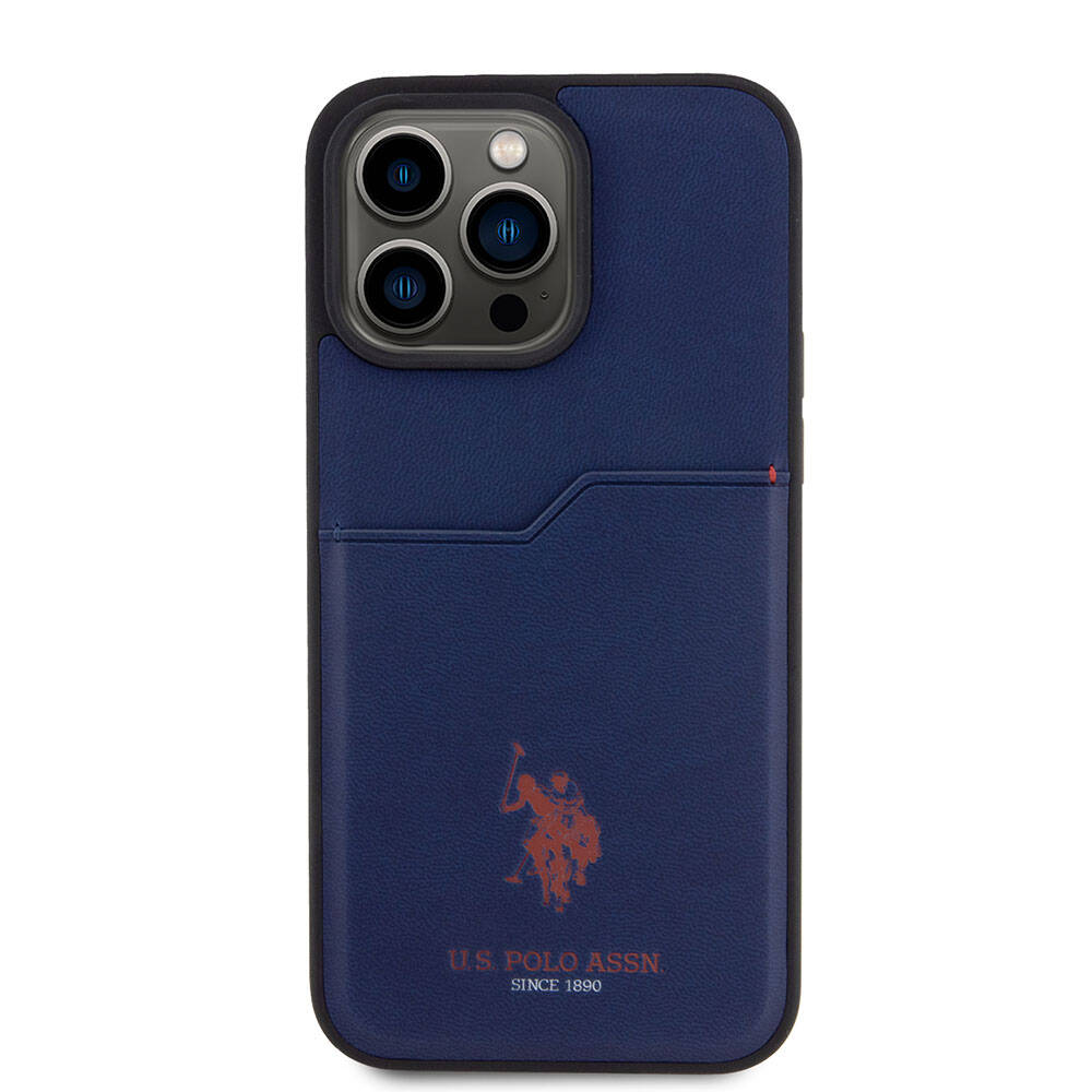 U.S. Polo Assn. iPhone 15 Pro Max Orjinal Lisanslı Baskı Logolu PU Kartlıklı Telefon Kılıfı - 11