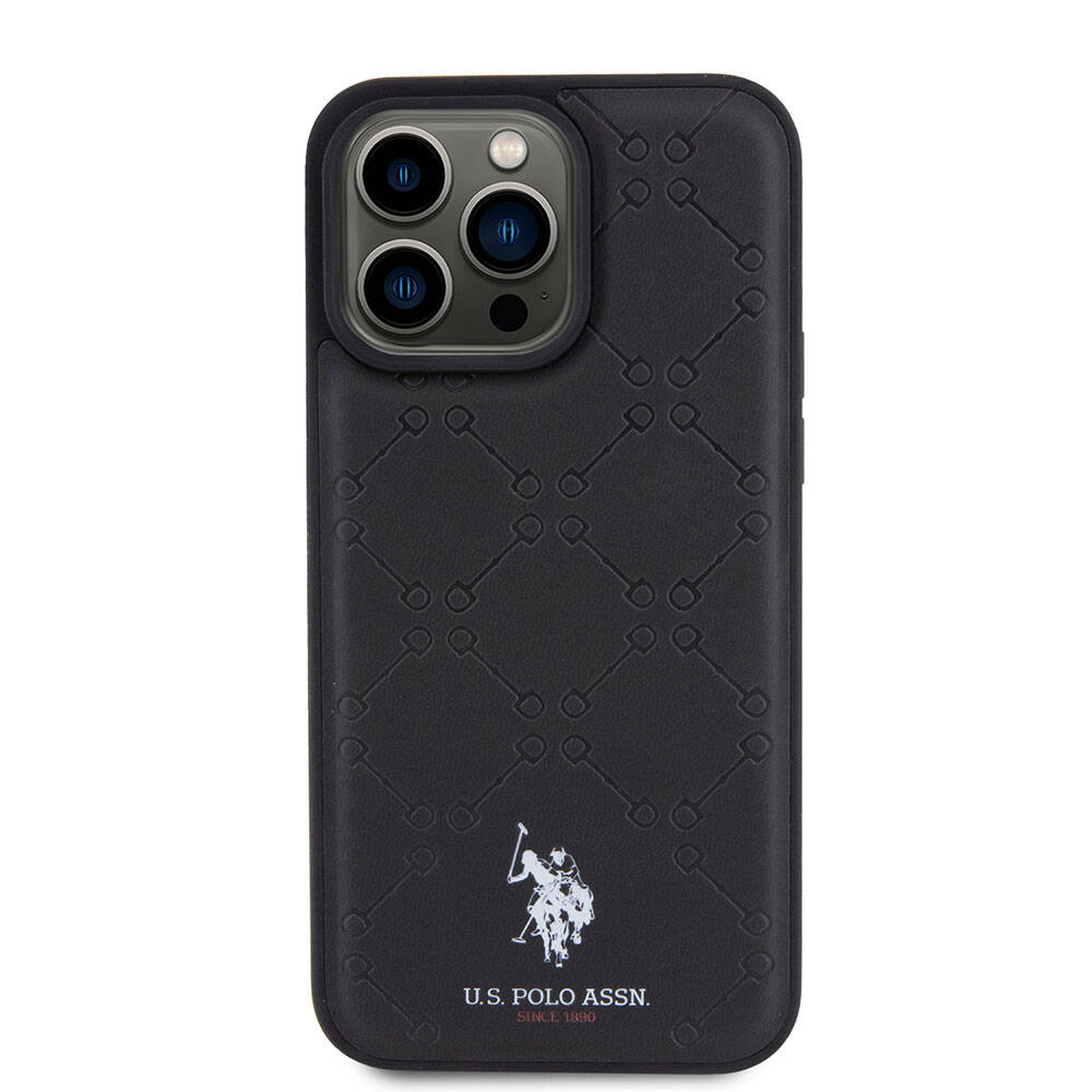 U.S. Polo Assn. iPhone 15 Pro Max Kılıf Orjinal Lisanslı HS Desenli Baskı Logolu Suni Deri Telefon Kılıfı - 3
