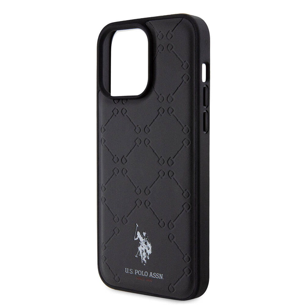 U.S. Polo Assn. iPhone 15 Pro Max Kılıf Orjinal Lisanslı HS Desenli Baskı Logolu Suni Deri Telefon Kılıfı - 6