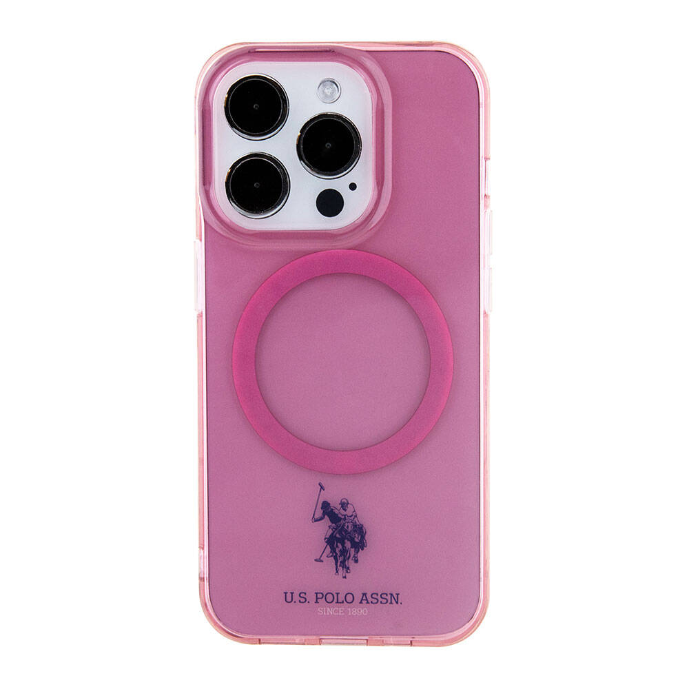 U.S. Polo Assn. iPhone 15 Pro Max Orjinal Lisanslı Magsafe Şarj Özellikli Transparan Tasarım Telefon Kılıfı - 17