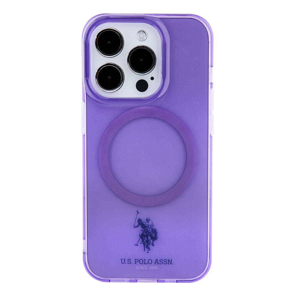 U.S. Polo Assn. iPhone 15 Pro Max Orjinal Lisanslı Magsafe Şarj Özellikli Transparan Tasarım Telefon Kılıfı - 3