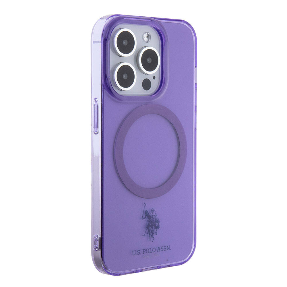 U.S. Polo Assn. iPhone 15 Pro Max Orjinal Lisanslı Magsafe Şarj Özellikli Transparan Tasarım Telefon Kılıfı - 4