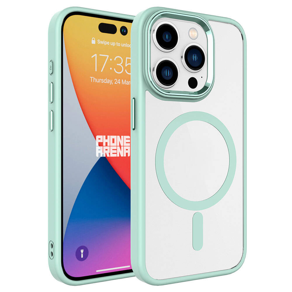 Cepax Chrome Magsafe iPhone 15 Pro Max Kablosuz Şarj Özellikli Silikon Telefon Kılıfı - 2
