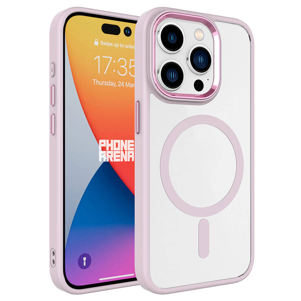 Cepax Chrome Magsafe iPhone 15 Pro Max Kablosuz Şarj Özellikli Silikon Telefon Kılıfı - 6
