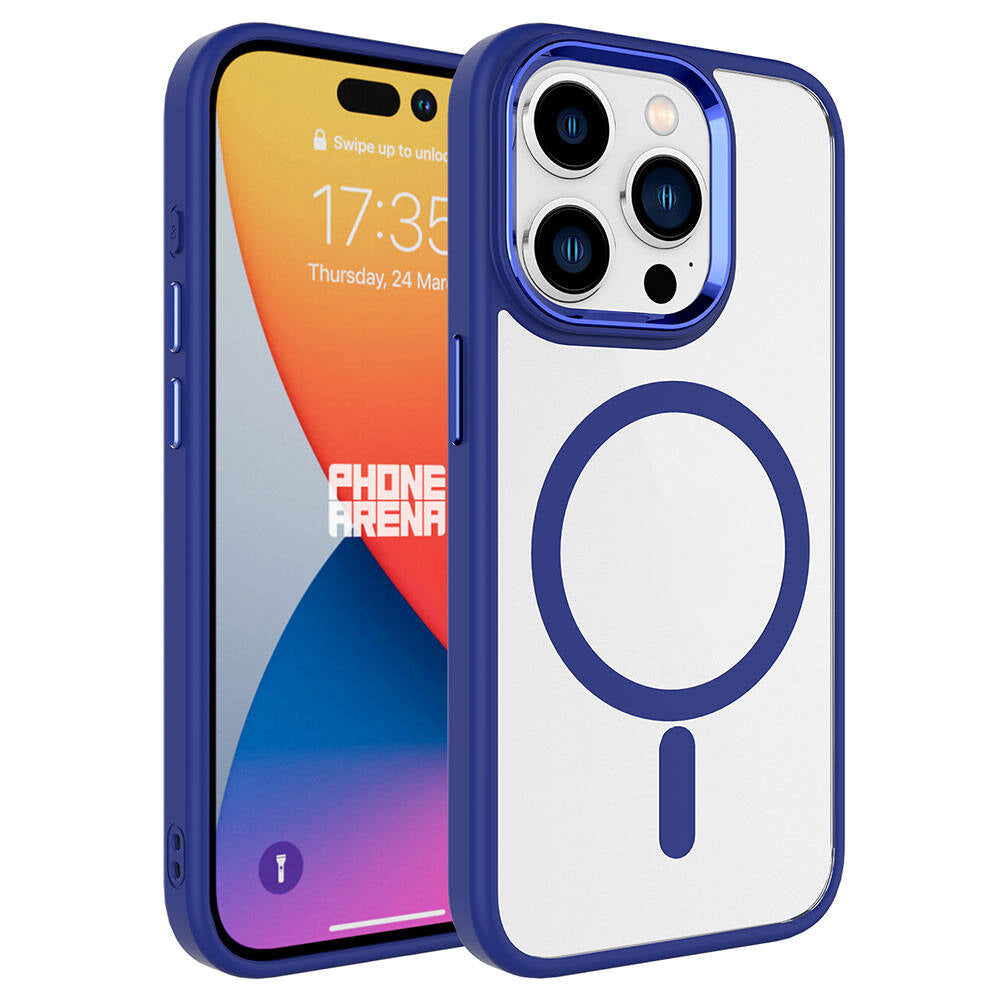 Cepax Chrome Magsafe iPhone 15 Pro Max Kablosuz Şarj Özellikli Silikon Telefon Kılıfı - 7