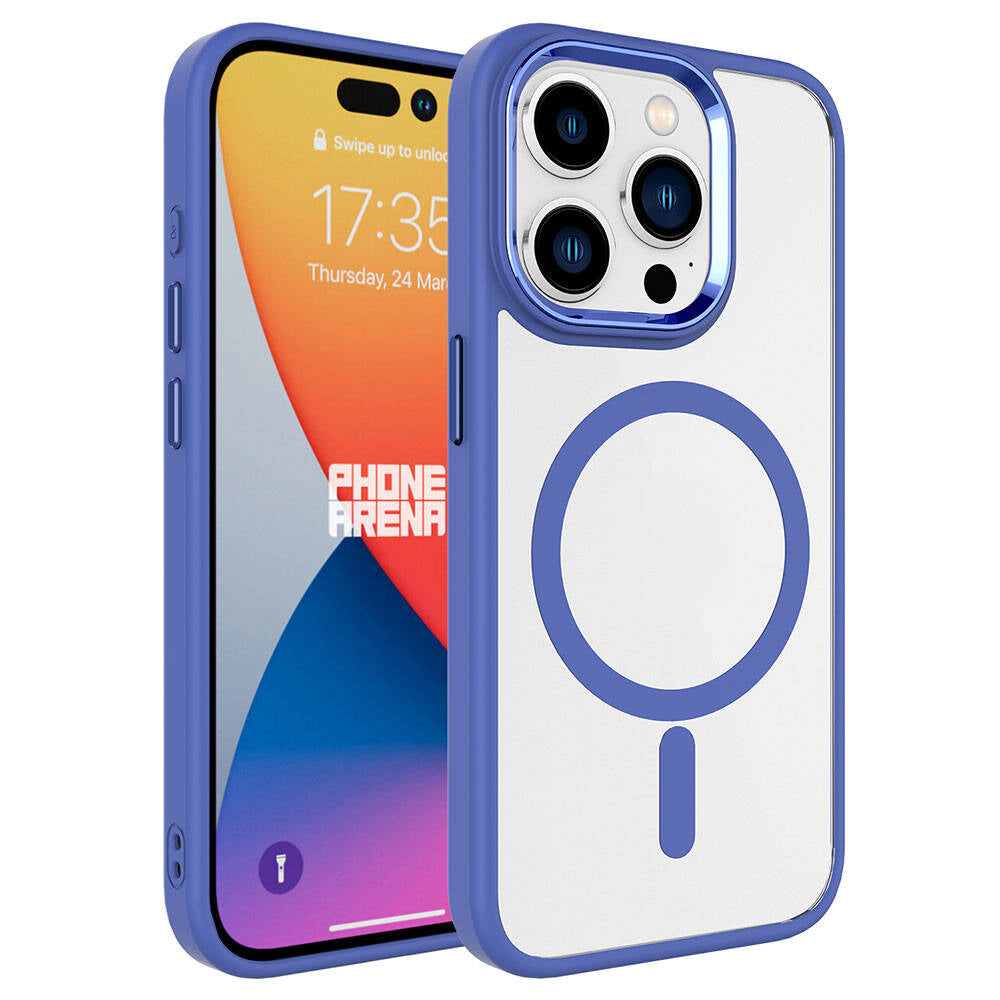 Cepax Chrome Magsafe iPhone 15 Pro Max Kablosuz Şarj Özellikli Silikon Telefon Kılıfı - 8