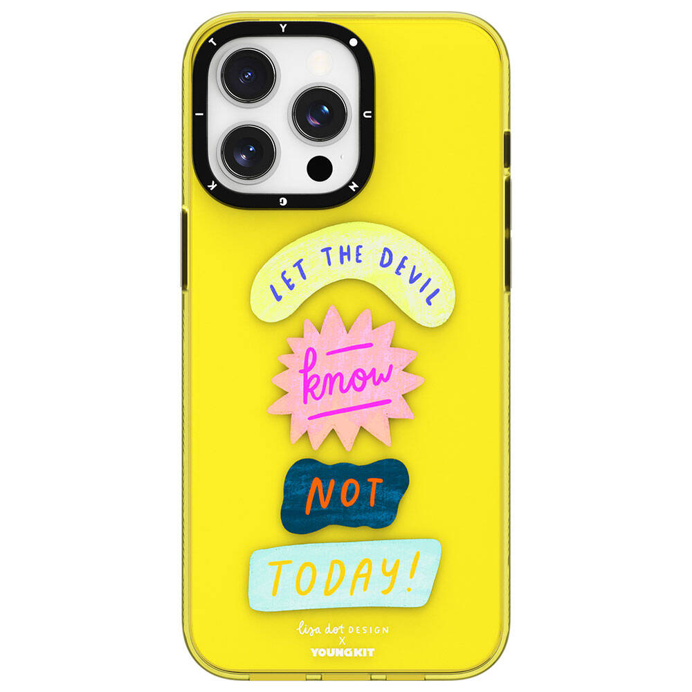 Youngkit Mindfulness Serisi iPhone 15 Pro Max Yazı Desenli Telefon Kılıfı - 2