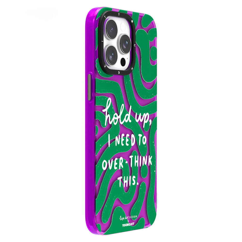 Youngkit Mindfulness Serisi iPhone 15 Pro Max Yazı Desenli Telefon Kılıfı - 7