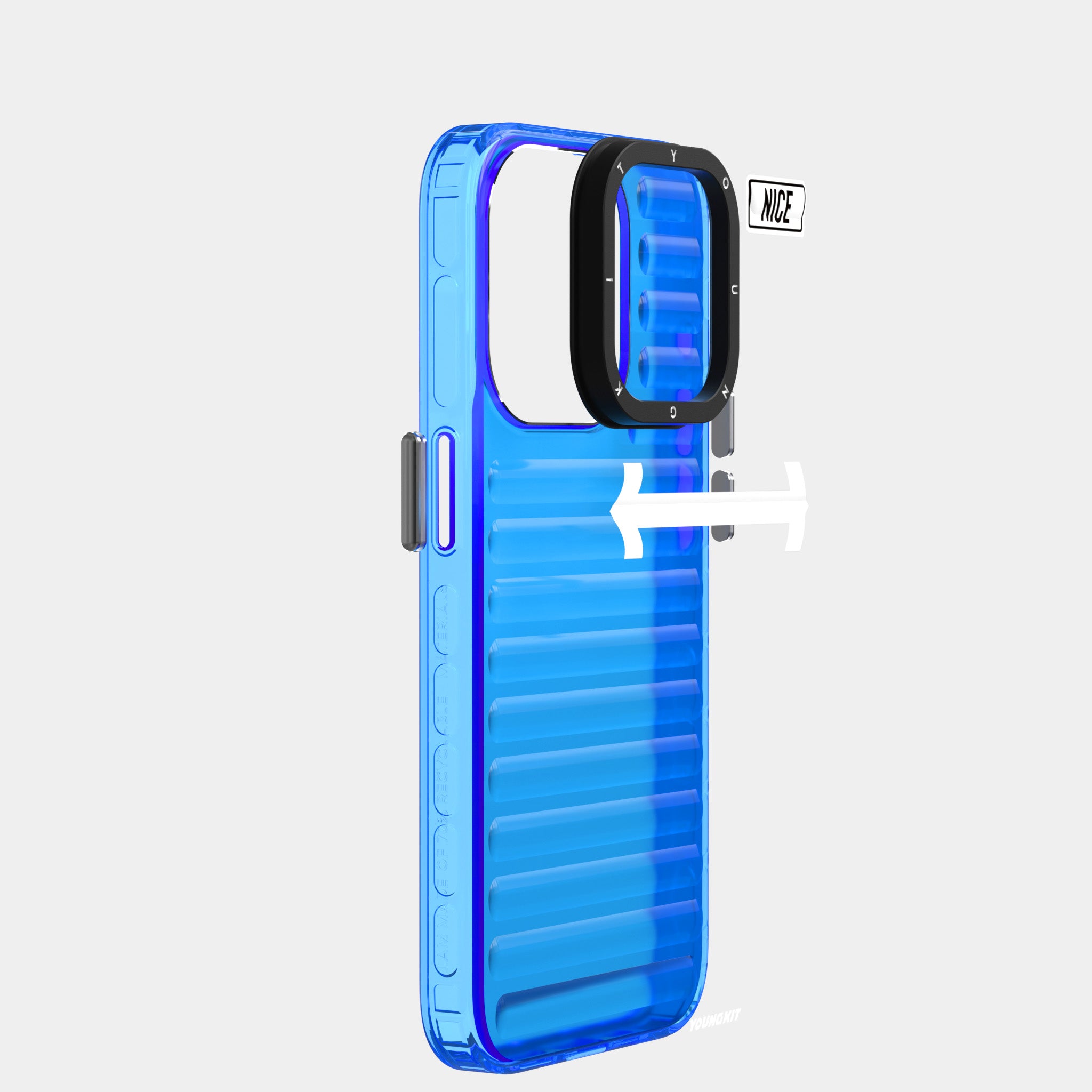 YoungKit Luggage FireFly Serisi iPhone 15 Pro Max Telefon Kılıfı - 8