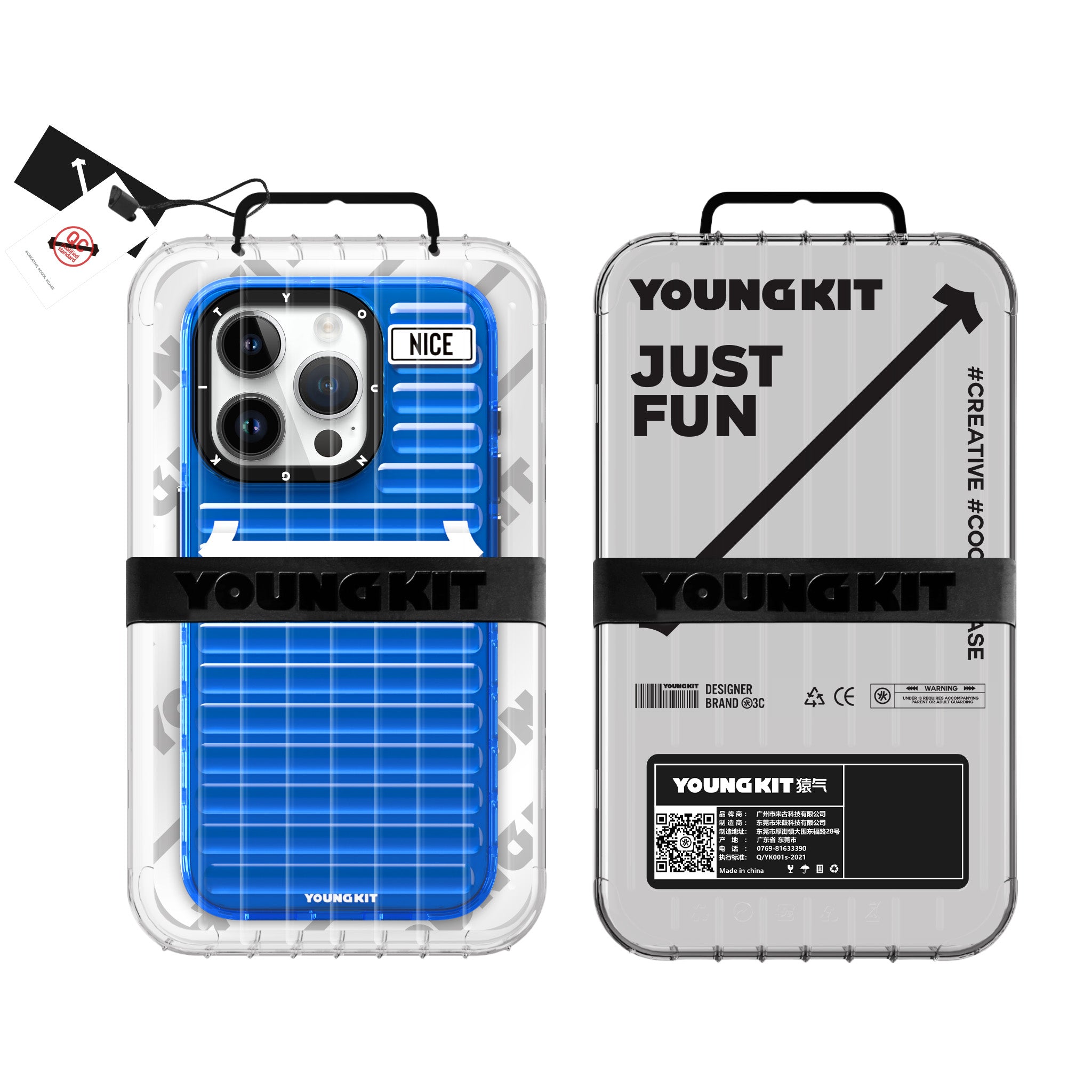 YoungKit Luggage FireFly Serisi iPhone 15 Pro Max Telefon Kılıfı - 9
