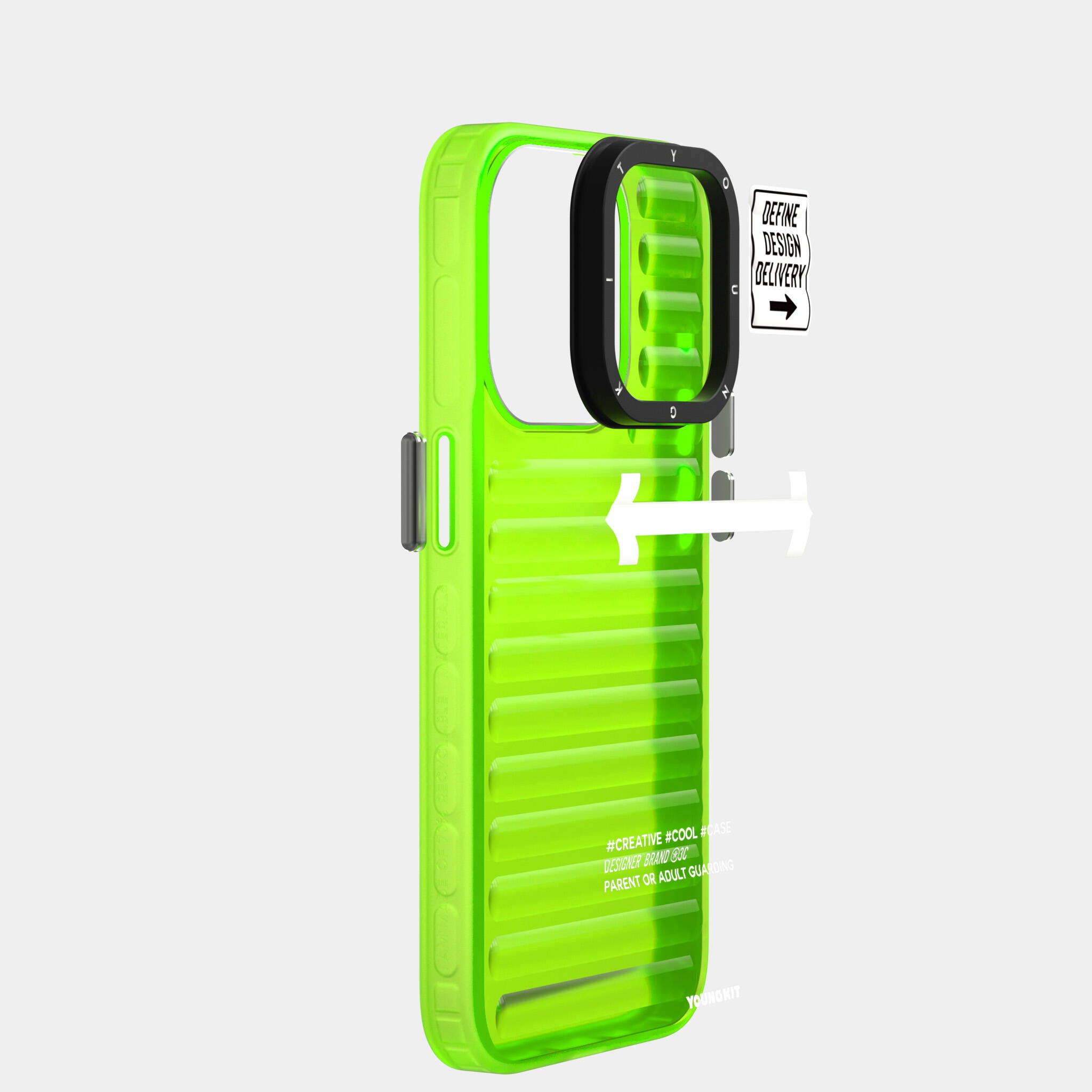 YoungKit Luggage FireFly Serisi iPhone 15 Pro Max Telefon Kılıfı - 13