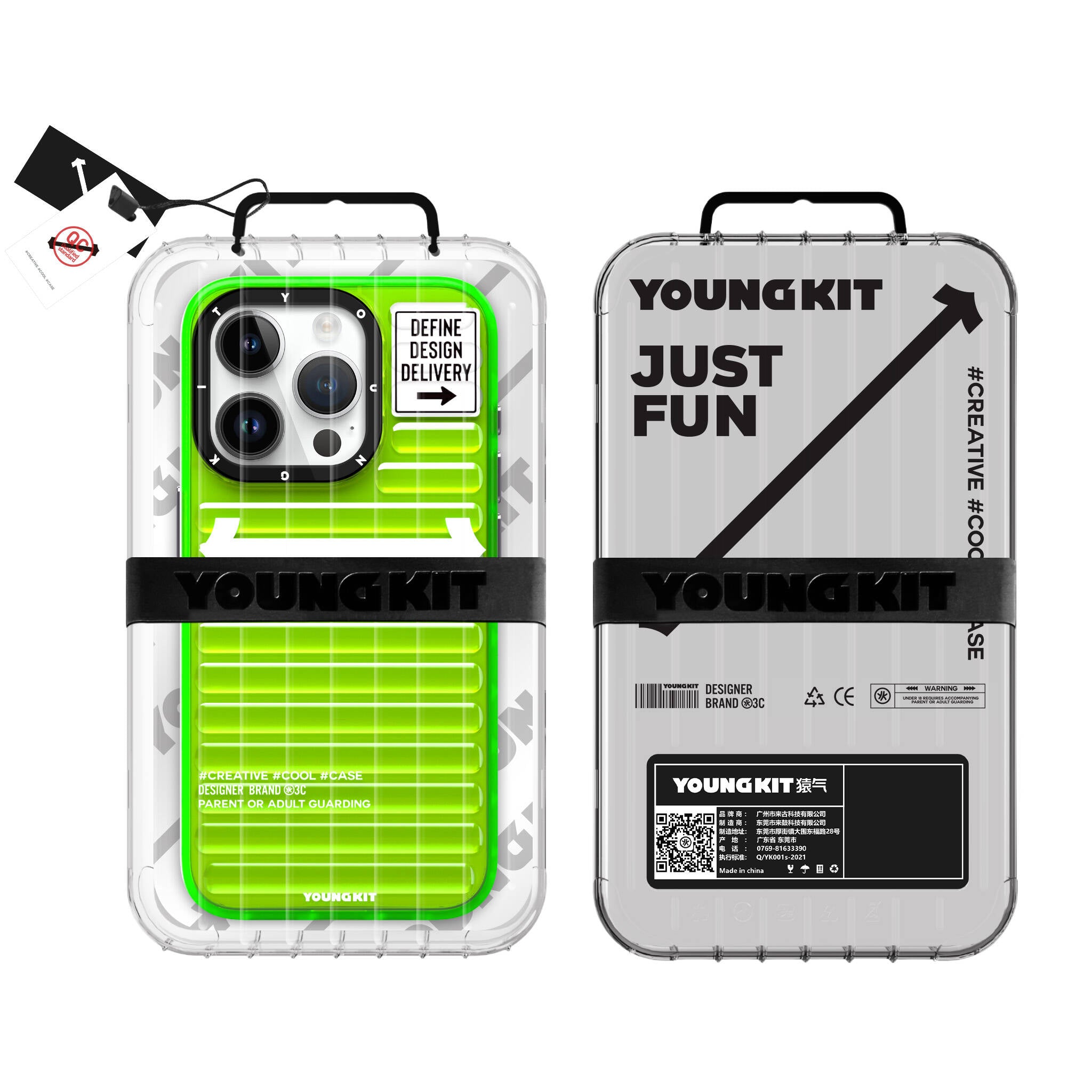 YoungKit Luggage FireFly Serisi iPhone 15 Pro Max Telefon Kılıfı - 14