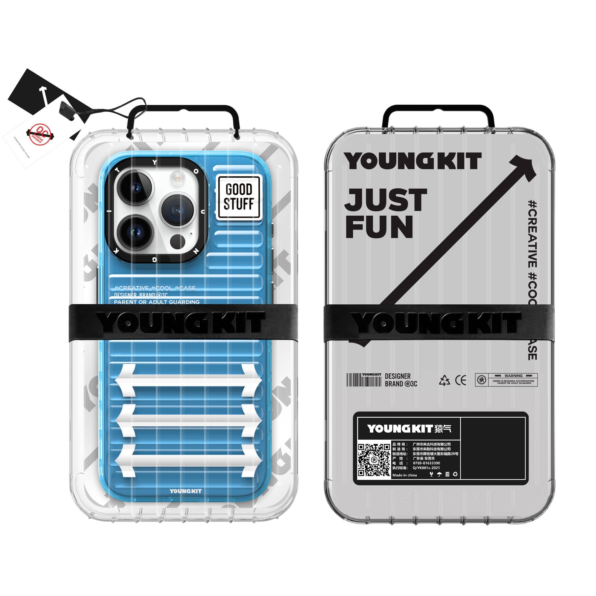YoungKit Luggage FireFly Serisi iPhone 15 Pro Max Telefon Kılıfı - 20