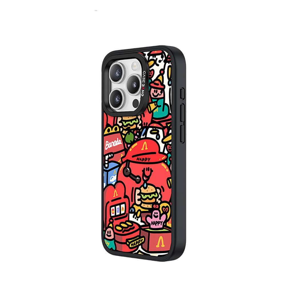 Casebang Ahhey Serisi iPhone 15 Pro Max M-safe Şarj Özellikli Arka Panel