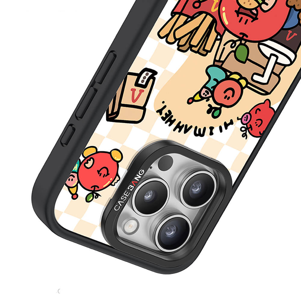 Casebang Ahhey Serisi iPhone 15 Pro Max M-safe Şarj Özellikli Arka Panel