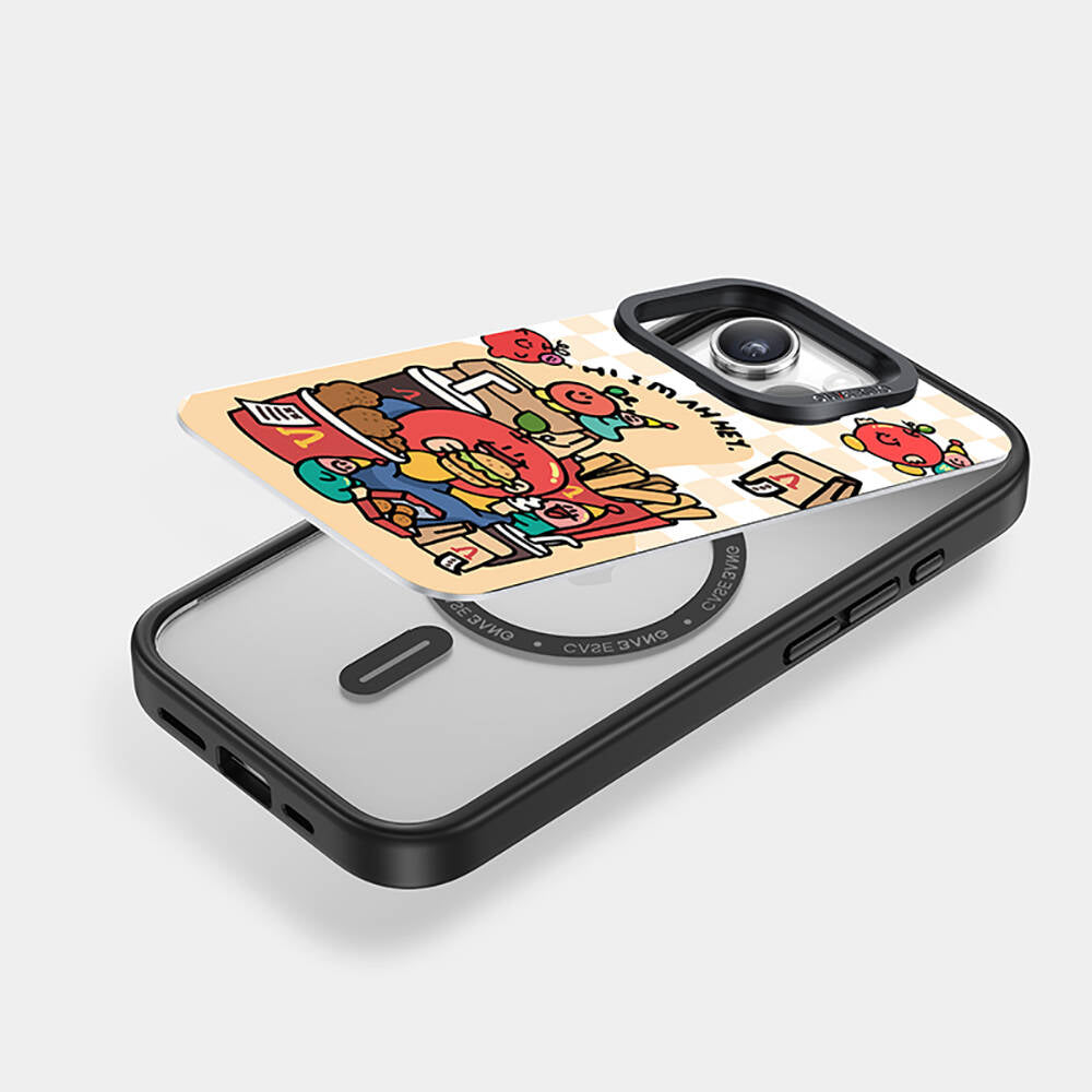 Casebang Ahhey Serisi iPhone 15 Pro Max M-safe Şarj Özellikli Arka Panel
