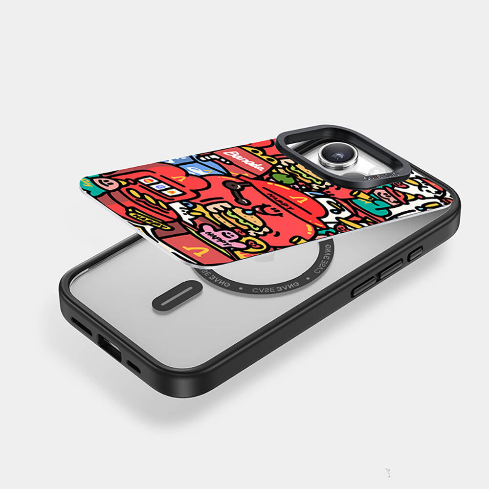 Casebang Ahhey Serisi iPhone 15 Pro Max M-safe Şarj Özellikli Arka Panel