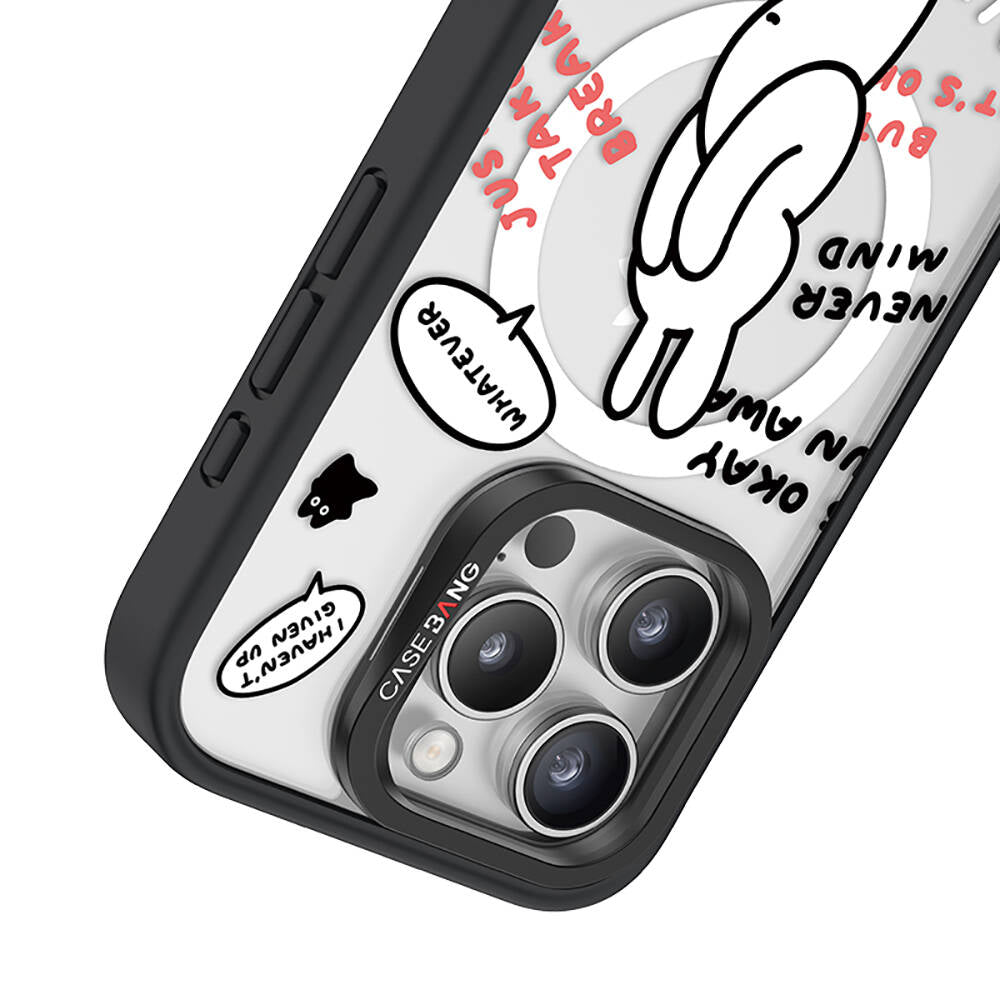 Casebang Chill Out Serisi iPhone 15 Pro Max M-safe Şarj Özellikli Mıknatıslı Arka Panel