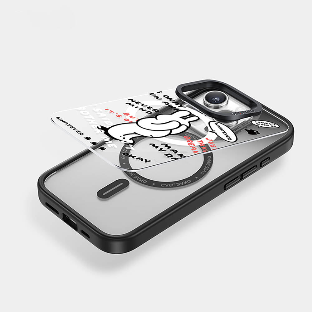 Casebang Chill Out Serisi iPhone 15 Pro Max M-safe Şarj Özellikli Mıknatıslı Arka Panel